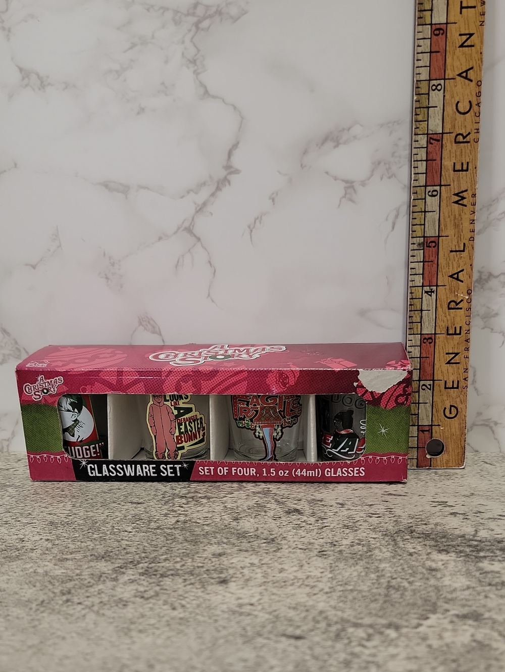 A Christmas Story Quotes 2-Ounce Mini Whiskey Shot Glass Cups, Set of 4 - Picture 11 of 11